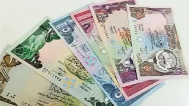 الدينار الكويتي يتراجع أمام الجنيه المصري في نهاية تعاملات الأحد