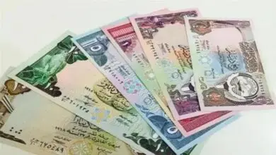 تراجع سعر الدينار الكويتي أمام الجنيه المصري في ختام تعاملات الإثنين
