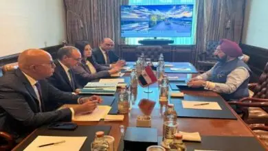 وزير الخارجية يبحث مع رئيس مجموعة UFLEX تعزيز الاستثمارات الهندية في مصر