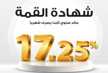 بنك مصر يرفع العائد على شهادة القمة الثلاثية إلى 17.25% بدورية صرف شهرية