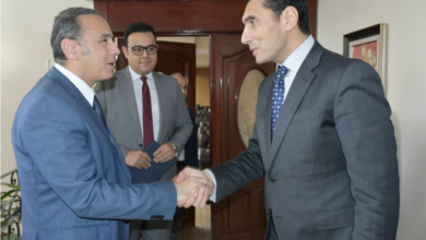 وزير الشباب والرياضة يبحث مع رئيس الرقابة المالية سبل تعزيز التعاون المشترك