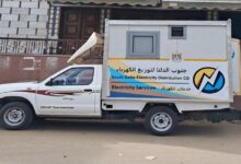 سيارة خدمات كهرباء جنوب الدلتا تصل قرية الشقر بكفر شكر لتقديم خدمات الشحن والتحصيل